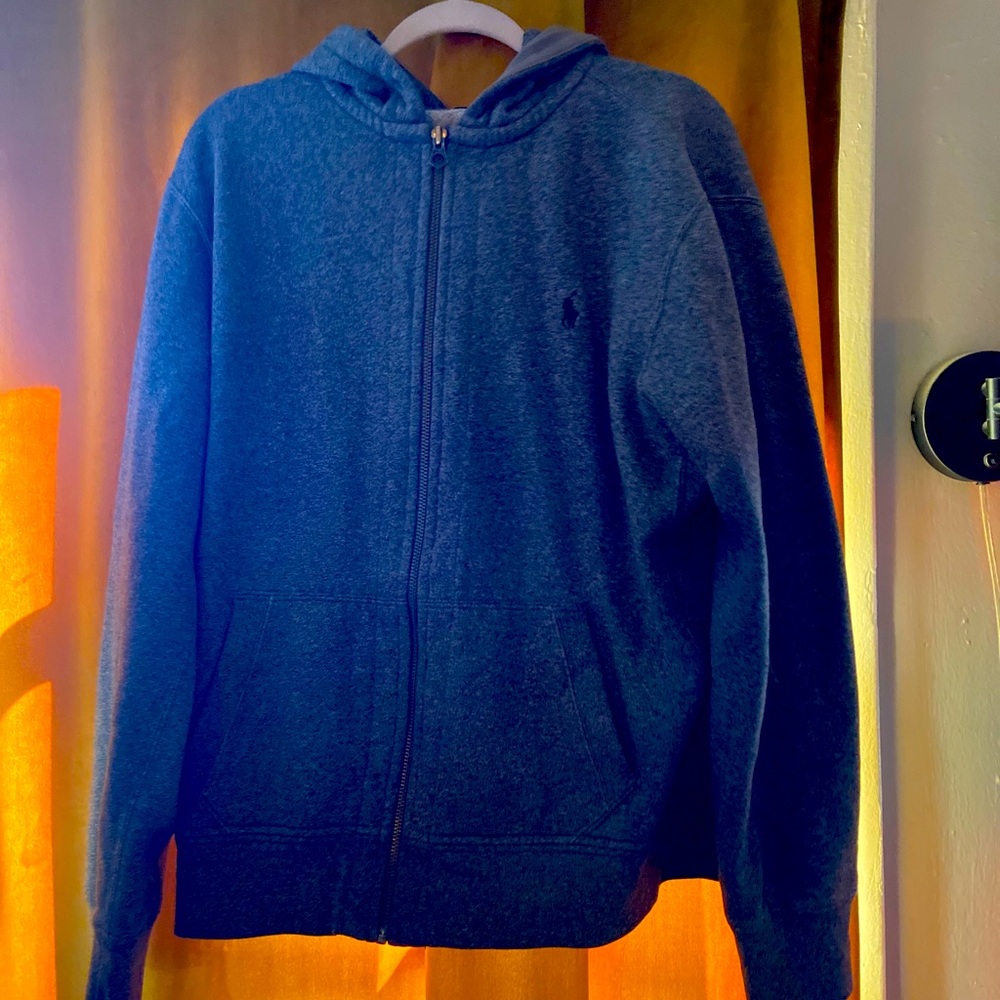 Polo zip up hoodie